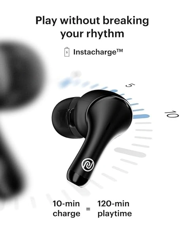 Noise Buds VS204 in-Ear Truly Wireless Earbuds with 50H of Playtime, ESR, Instacharge(10 min= 120 min), Hyper Sync,10mm Driver, BT v5.3 (Open box )