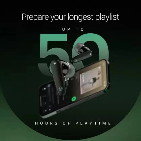 Noise Buds VS404 with 50 Hours Playtime, ENC with Quad Mic, 3 EQ modes Bluetooth Headset  (True Wireless)( Open box )