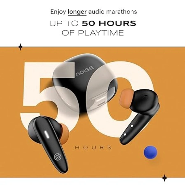 Noise Buds VS401 in-Ear Truly Wireless Earbuds with 50H of Playtime, Low Latency(up-to 50ms), Quad Mic with ENC, Instacharge(10 min=200 min),10mm Driver, BT v5.3(Open box )