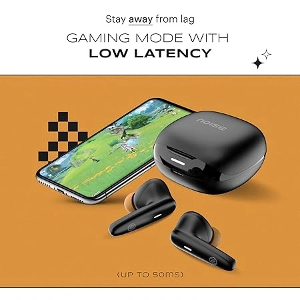 Noise Buds VS401 in-Ear Truly Wireless Earbuds with 50H of Playtime, Low Latency(up-to 50ms), Quad Mic with ENC, Instacharge(10 min=200 min),10mm Driver, BT v5.3(Open box )