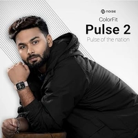 Noise ColorFit Pulse 2: 1.8" Biggest Display Smart Watch, 550 NITS Brightness, Sleek Metallic Body, HR, Sleep & Spo2 Monitoring, Upto 10 Days Battery Life, Calls & SMS Reply - Jet Black ( Open box ) 