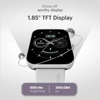Noise Caliber 2 Buzz 1.85'' Display with Bluetooth Calling, Long Battery & IP68 Rating Smartwatch  (Grey Strap, Regular)( Open box)