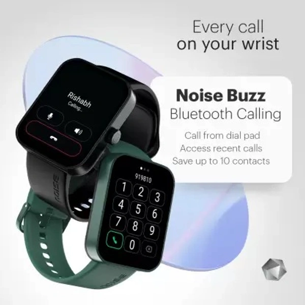 Noise Caliber 2 Buzz 1.85'' Display with Bluetooth Calling, Long Battery & IP68 Rating Smartwatch  (Grey Strap, Regular)( Open box)