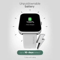 Noise Caliber 2 Buzz 1.85'' Display with Bluetooth Calling, Long Battery & IP68 Rating Smartwatch  (Grey Strap, Regular)( Open box)