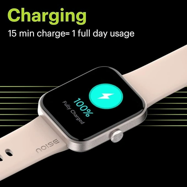 Noise ColorFit Pulse Grand Smart Watch with 1.69"(4.29cm) HD Display, 60 Sports Modes, 150 Watch Faces, Fast Charge, Spo2, Stress, Sleep, Heart Rate Monitoring & IP68 Waterproof (Jet Black) (Open box )