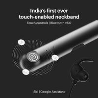 Noise Flair Bluetooth Wireless in Ear Earphones with Mic Dual Smart with Touch Controls, 35 Hour Playtime, Environmental Cancellation, Fast Charging (Carbon Black)