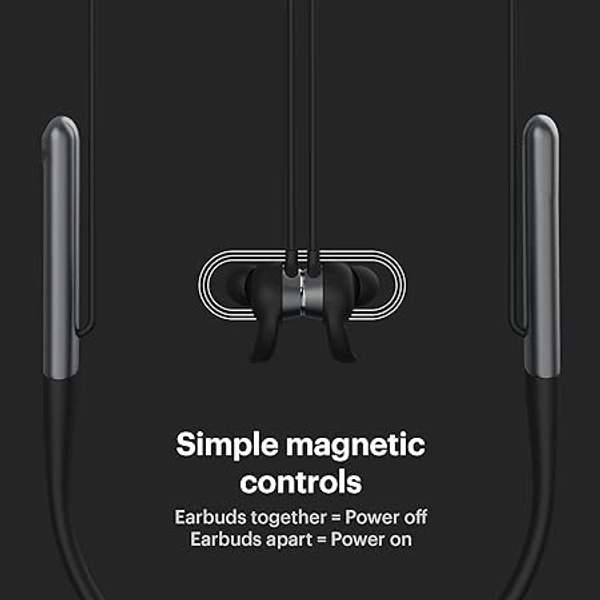 Noise Flair Bluetooth Wireless in Ear Earphones with Mic Dual Smart with Touch Controls, 35 Hour Playtime, Environmental Cancellation, Fast Charging (Carbon Black)