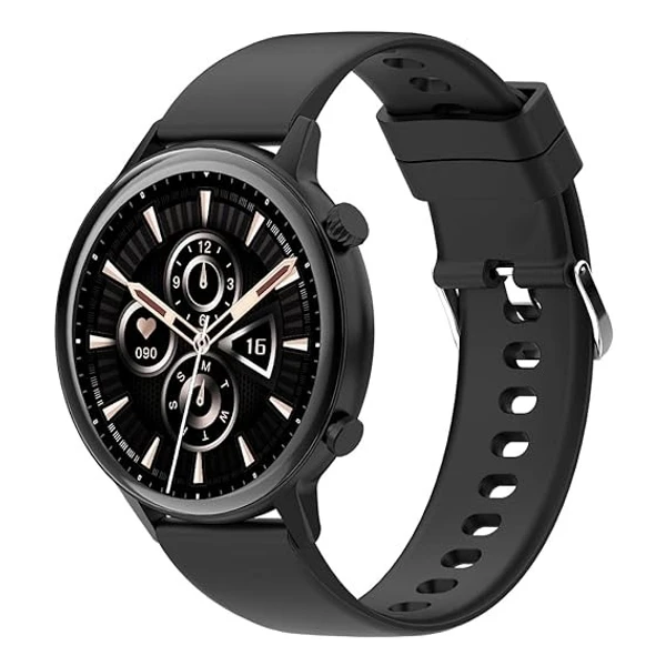 GIZMORE GIZFIT Orbit 1.32" Always ON HD Super Bright Display with 500 NITS Brightness, Advance Bluetooth Calling Smartwatch, Unlimited Watch Faces, SPO2 & AI Voice Assistant