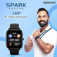 GIZMORE Spark smartwatch with Advanced BT Calling 1.69" IPS Display, SpO2, 100 Sports Mode with Auto Detection, Upto 7 Days Battery (2 Days with Heavy Calling)