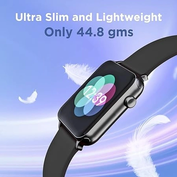 boAt Wave Lite Smart Watch with 1.69" HD Display, Sleek Metal Body, HR & SpO2 Level Monitor, 140+ Watch Faces, Activity Tracker, Multiple Sports Modes, IP68 & 7 Days Battery Life - Blue