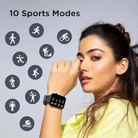 boAt Wave Lite Smart Watch with 1.69" HD Display, Sleek Metal Body, HR & SpO2 Level Monitor, 140+ Watch Faces, Activity Tracker, Multiple Sports Modes, IP68 & 7 Days Battery Life - Blue