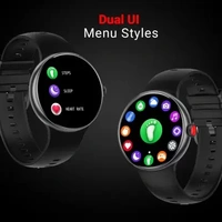 Fire-Boltt Ultron AMOLED 390 x 390 Ultra-Wide Smartwatch  (Black Strap, Free Size)