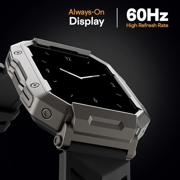 Fire-Boltt Cobra Smart Watch 1.78" Always-On AMOLED Display, Army Grade Strong Build, Bluetooth Calling with 123 Sports Modes, 60 Hz Refresh Rate, IP68 Rating