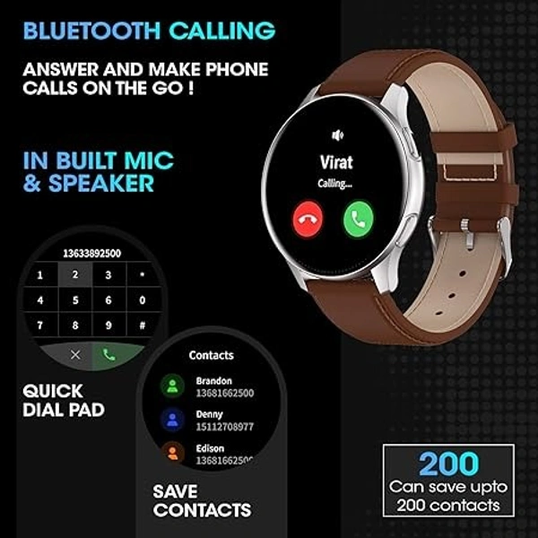 Fire-Boltt INVINCIBLE 1.39" (3.53cm) AMOLED 454x454 Bluetooth Calling Smartwatch ALWAYS ON, 100 Sports Modes, 100 Inbuilt Watch Faces & 8GB Storage
