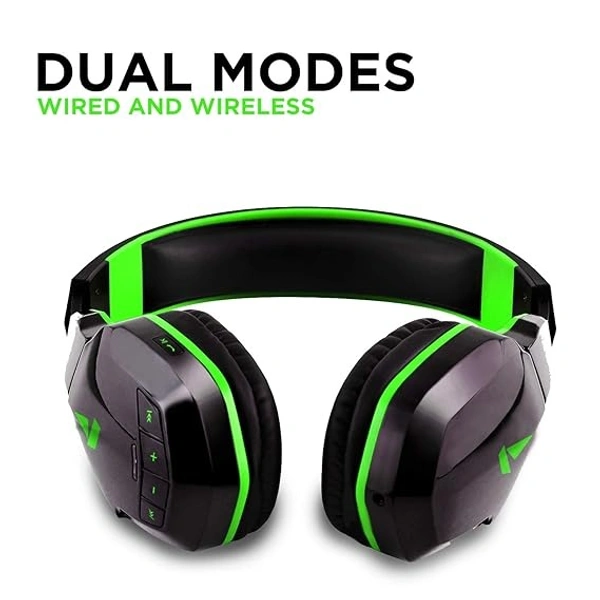 boAt Rockerz 518 Bluetooth On-Ear Headphone with Mic(Viper Green)