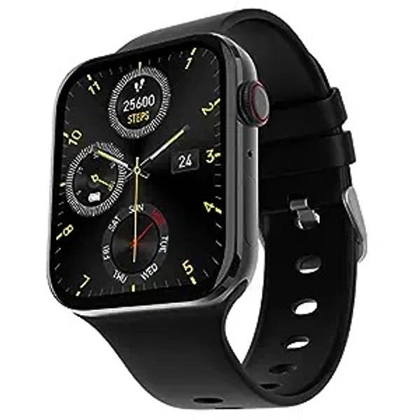 Fire-Boltt Visionary 1.78" AMOLED Bluetooth Calling Smartwatch with 368 * 448 Pixel Resolution, Rotating Crown & 60Hz Refresh Rate 100+ Sports Mode, TWS Connection, Voice Assistance (Black)