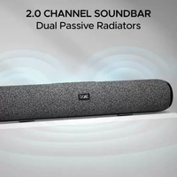 boAt Aavante Bar 590 with 25W RMS, Dual Passive Radiatior & 7 Hours Playback 25 W Bluetooth Soundbar  (Pebble Black, 2.0 Channel)