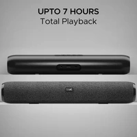 boAt Aavante Bar 590 with 25W RMS, Dual Passive Radiatior & 7 Hours Playback 25 W Bluetooth Soundbar  (Pebble Black, 2.0 Channel)