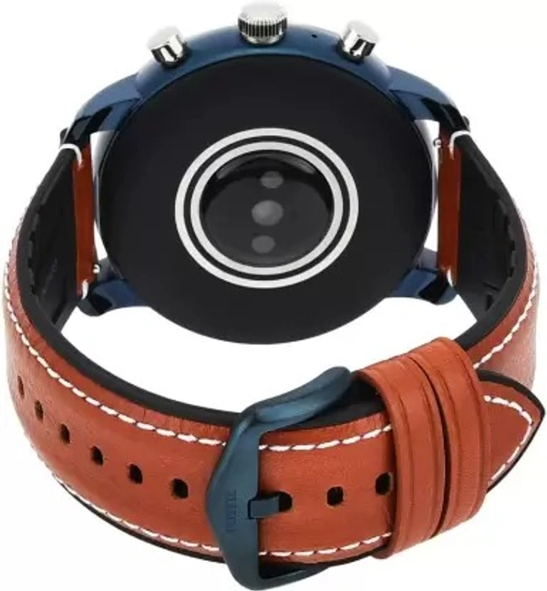 FOSSIL 4th Gen Explorist HR Smartwatch  (Brown Strap, Regular)