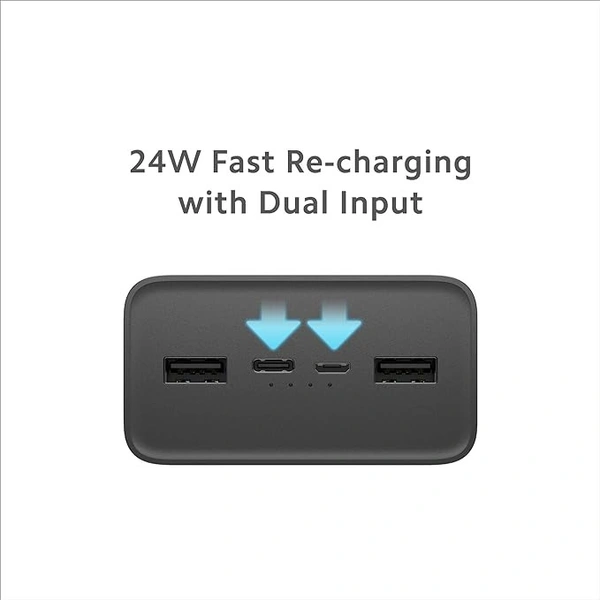 ( Refurbished )Mi Power Bank Boost Pro 30000mAh with 18W Fast Charging|Power Delivery 3.0|24W Fast Recharging|Triple Output Port|Dual Input with Type C|16 Layer Protection (Black)