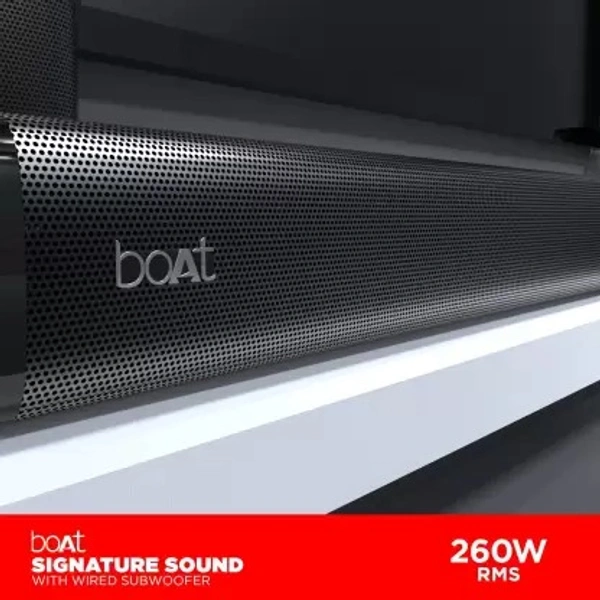 ( Refurbished)boAt Aavante Bar 3100D 260 W Bluetooth Soundbar  (Premium Black, 5.1 Channel)