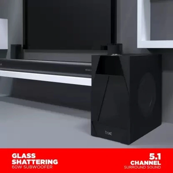 ( Refurbished)boAt Aavante Bar 3100D 260 W Bluetooth Soundbar  (Premium Black, 5.1 Channel)