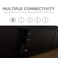 ( Refurbished )boAt AAVANTE Bar 2050 160W 2.1 Channel Bluetooth Soundbar Signature Sound, Wireless Subwoofer, Multiple Connectivity Modes, Entertainment Modes(Premium Black)
