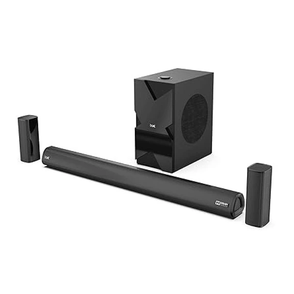 ( Refurbished) boAt AAVANTE Bar 3150D 260W 5.1 Channel Bluetooth Soundbar with Dolby Audio, Signature Sound,Wired Subwoofer,Multiple Connectivity,Entertainment Modes(Premium Black)