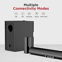 ( Refurbished) boAt AAVANTE Bar 3150D 260W 5.1 Channel Bluetooth Soundbar with Dolby Audio, Signature Sound,Wired Subwoofer,Multiple Connectivity,Entertainment Modes(Premium Black)