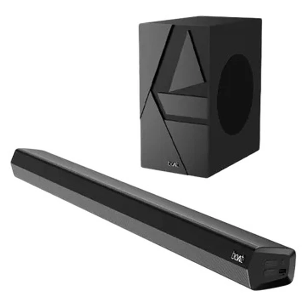 ( Refurbished )boAt Aavante Bar Quake 200W Bluetooth Soundbar with Remote (Entertainment EQ Modes, 2.1 Channel, Black)