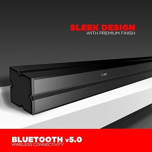  ( Refurbished )boAt AAVANTE Bar 1300 60W 2.0 Channel Bluetooth Soundbar Signature Sound, Multiple Connectivity Modes, Entertainment Modes, Premium Finish and Bluetooth V5.0(Premium Black)