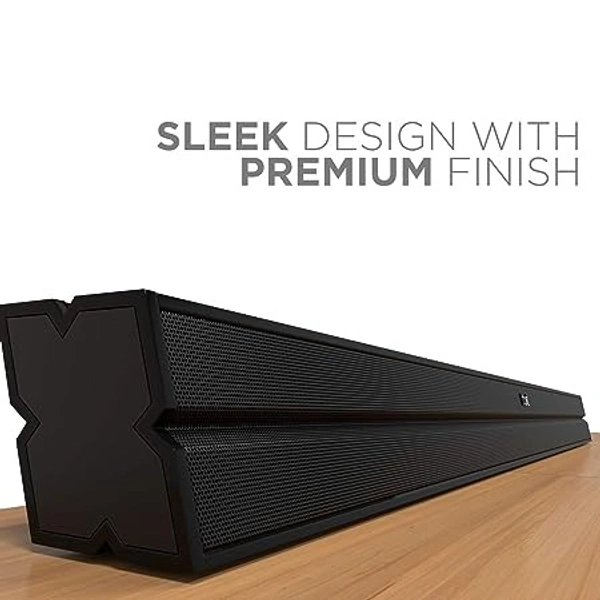 ( Refurbished ) boAt Aavante Bar 1580 2.1 Channel Home Theatre Soundbar with 120W Signature Sound, Wired Subwoofer, Multiple Connectivity Modes, Entertainment EQ Modes(Premium Black)