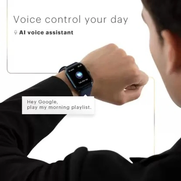 ( Openbox )Noise Colorfit Icon 2 1.8'' Display with Bluetooth Calling, AI Voice Assistant Smartwatch  (Black Strap, Regular)