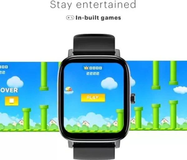 ( Openbox )Noise Colorfit Icon 2 1.8'' Display with Bluetooth Calling, AI Voice Assistant Smartwatch  (Black Strap, Regular)