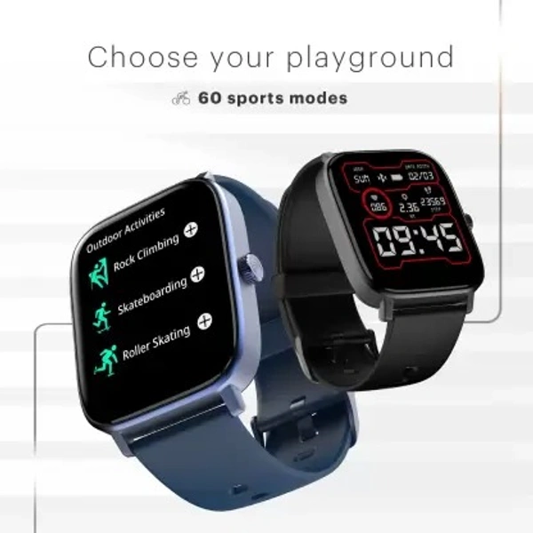 ( Openbox )Noise Colorfit Icon 2 1.8'' Display with Bluetooth Calling, AI Voice Assistant Smartwatch  (Black Strap, Regular)