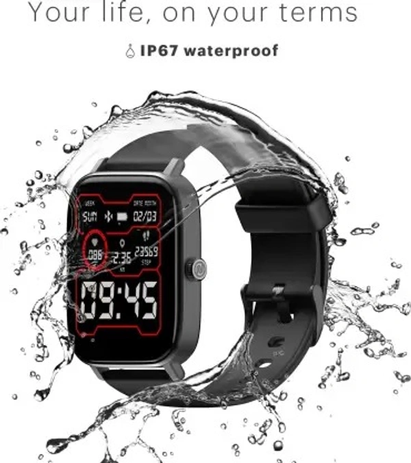 ( Openbox )Noise Colorfit Icon 2 1.8'' Display with Bluetooth Calling, AI Voice Assistant Smartwatch  (Black Strap, Regular)