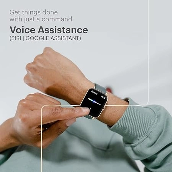 ( open box )Noise ColorFit Icon Buzz Bluetooth Calling Smart Watch with Voice Assistance, 1.69"(4.29cm) Display, Built-in Games, Sleep, Spo2, HR Monitors (Jet Black), OneSize