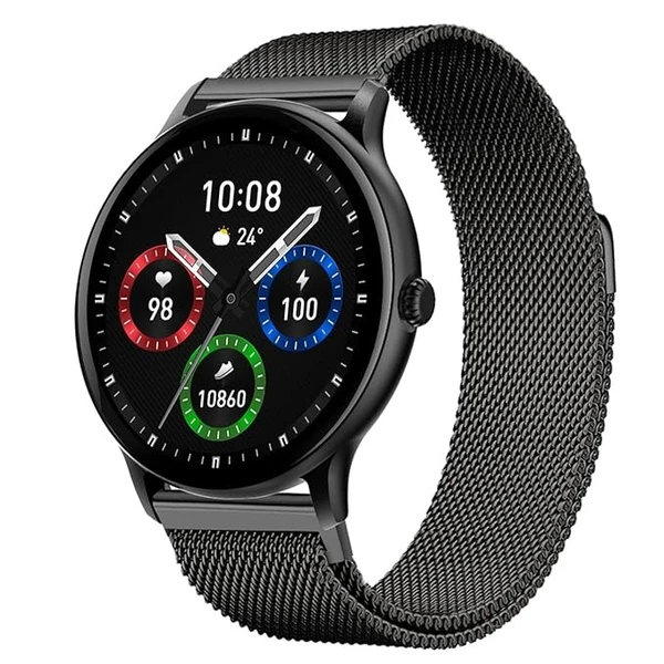 (OPEN BOX ) Fire-Boltt Phoenix Ultra Luxury Stainless Steel, Bluetooth Calling Smartwatch, AI Voice Assistant, Metal Body with 120+ Sports Modes, SpO2, Heart Rate Monitoring (Dark Grey)