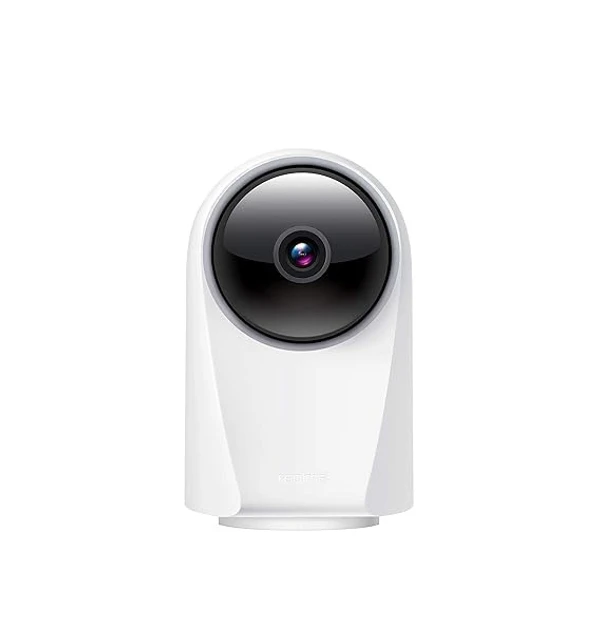 (Open Box ) realme 360 Deg 1080p Full HD WiFi Smart Security Camera (White) | Alexa Enabled | 2-Way Audio | Night Vision | Motion Tracking & Intruder Alert, 7.1cm x 6.58cm x 11.43cm (RMH2001)