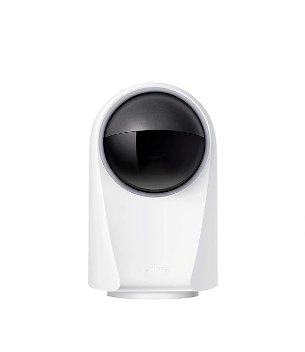 (Open Box ) realme 360 Deg 1080p Full HD WiFi Smart Security Camera (White) | Alexa Enabled | 2-Way Audio | Night Vision | Motion Tracking & Intruder Alert, 7.1cm x 6.58cm x 11.43cm (RMH2001)