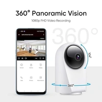 (Open Box ) realme 360 Deg 1080p Full HD WiFi Smart Security Camera (White) | Alexa Enabled | 2-Way Audio | Night Vision | Motion Tracking & Intruder Alert, 7.1cm x 6.58cm x 11.43cm (RMH2001)