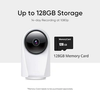 (Open Box ) realme 360 Deg 1080p Full HD WiFi Smart Security Camera (White) | Alexa Enabled | 2-Way Audio | Night Vision | Motion Tracking & Intruder Alert, 7.1cm x 6.58cm x 11.43cm (RMH2001)