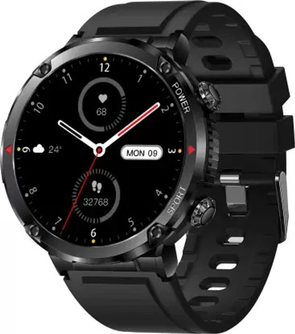 ( Open box ) Fire-Boltt Sphere 1.6" Sporty Rugged Smartwatch Metal Body Shock Proof, 600 mAh, High Res Smartwatch  (Black Strap, Free Size)