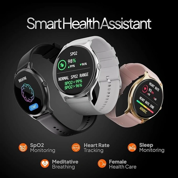 ( Open box ) Fire-Boltt Phoenix Pro 1.39" Bluetooth Calling Smartwatch, AI Voice Assistant, Metal Body with 120+ Sports Modes, SpO2, Heart Rate Monitoring (Black)