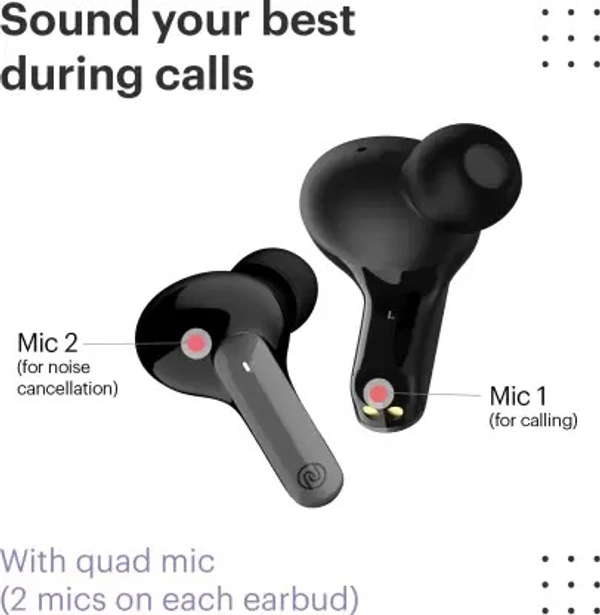 ( open box )Noise Buds Pop Bluetooth Headset  (Gunmetal Grey, True Wireless)