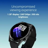 ( open box ) Noise Core 2 Buzz Bluetooth Calling with 1.28'' Round Display, AI Voice Assistant Smartwatch  (Black Strap, Regular)