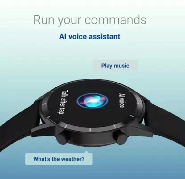 ( open box ) Noise Core 2 Buzz Bluetooth Calling with 1.28'' Round Display, AI Voice Assistant Smartwatch  (Black Strap, Regular)