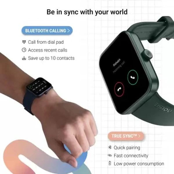 ( open box ) Noise Loop 1.85'' Display with Advanced Bluetooth Calling, 550 Nits Brightness Smartwatch  (Green Strap, Regular)
