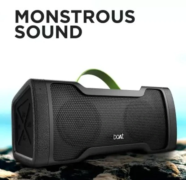( refurbished ) boAt Stone 1000 / Stone 1010 14 W Portable Bluetooth Speaker  (Black, Stereo Channel)