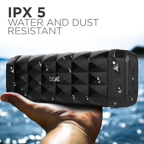 ( refurbshed ) boAt Stone 650 10W Bluetooth Speaker with Upto 7 Hours Playback, IPX5 and Integrated Controls (Black)